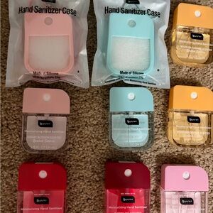 New B Pure hand sanitizer and cases
